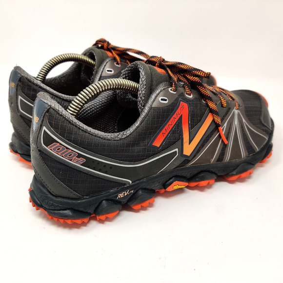 New Balance Minimus 1010v2 Trail Running Shoes Mens 9.5 D Gray Orange MT1010T2 - Picture 2 of 16